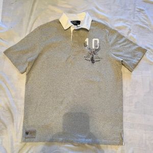 RARE MINT Vintage Polo RL Short Sleeved Rugby Sz Med
